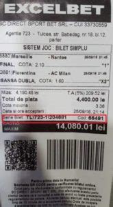 Excelbet verificare bilet AICI. Metodă foarte simplă.
